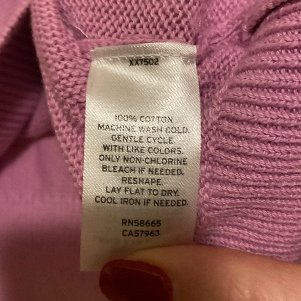 🎀 5/$20 🎀 NWT Bp Knit Crochet Tank Top Tulip size in purple tulip - Picture 6 of 13